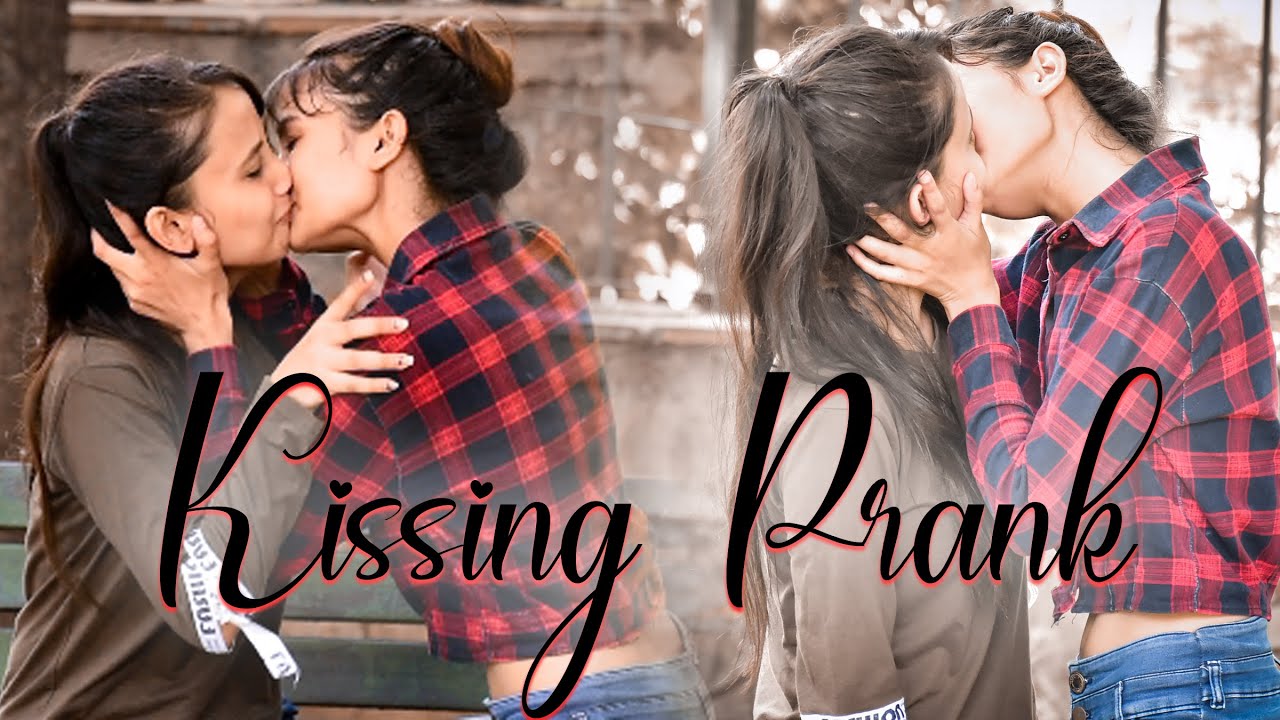 lesbian kissing prank
