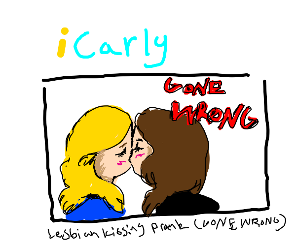 danielle coldiron add lesbian kissing prank photo