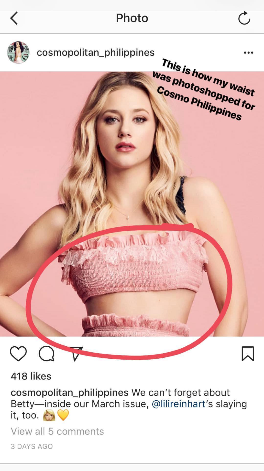 amy curreri recommends lili reinhart porn pic