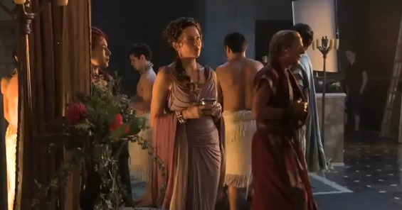 lucy lawless spartacus scene