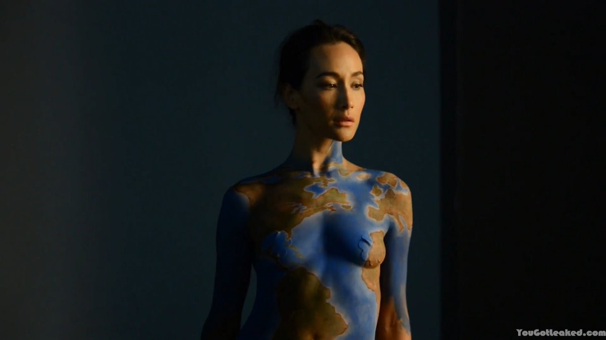 Maggie Q Tits Off and cum. Nude fappening