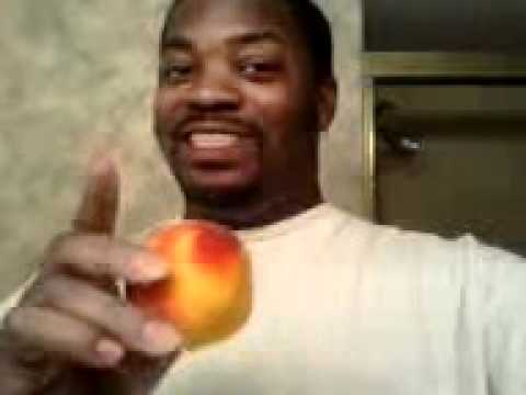 Best of Man eating a peach
