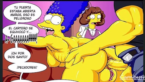 marge from the simpsons naked