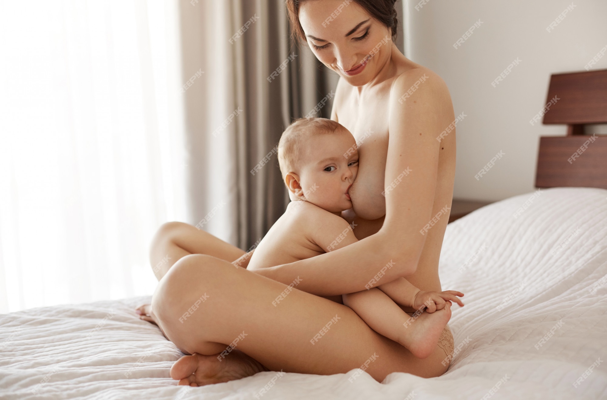 Mom Breastfeeding Son Porn lazy morning