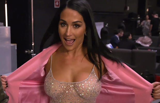 cassie bogus recommends nikki bella boobs real pic