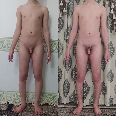 nude and shaved