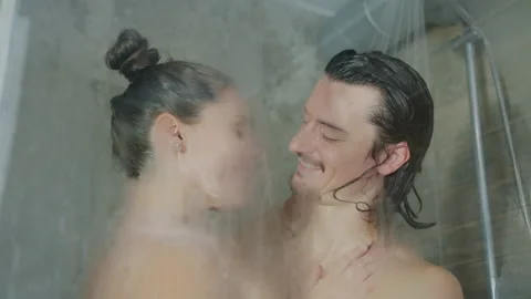 Best of People kissing in the shower