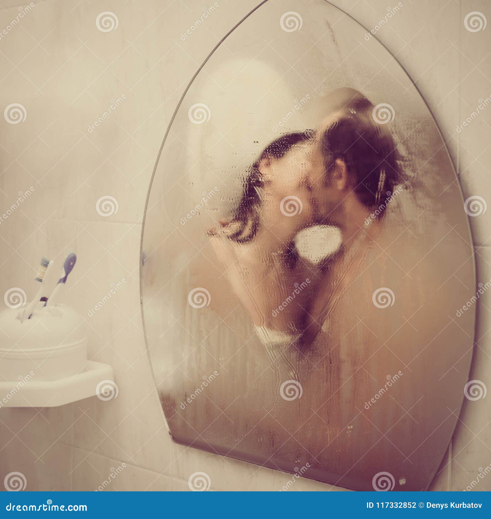 bradley nunes add people kissing in the shower photo