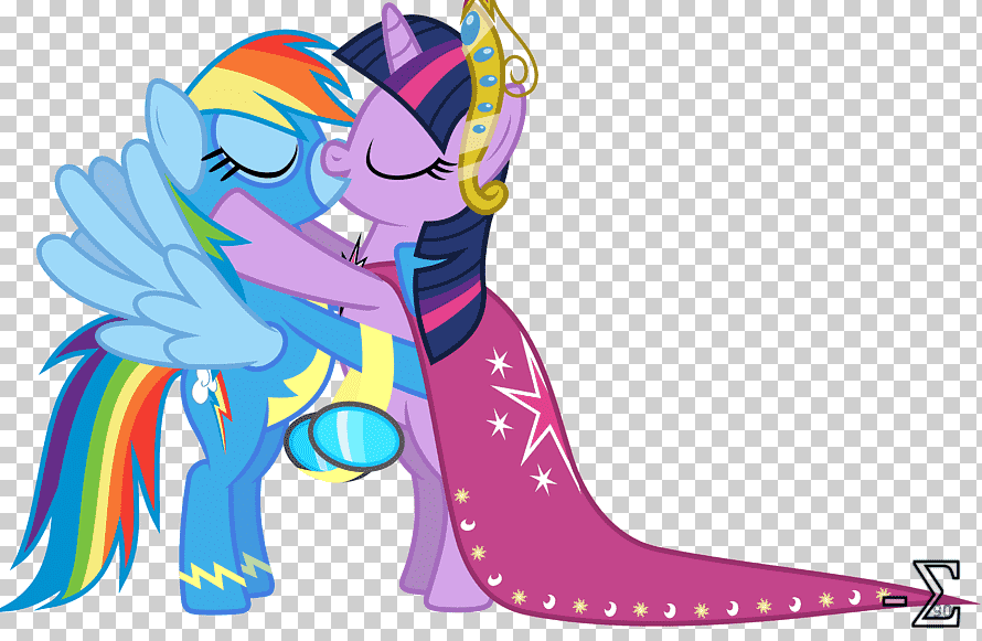 rainbow dash kiss twilight