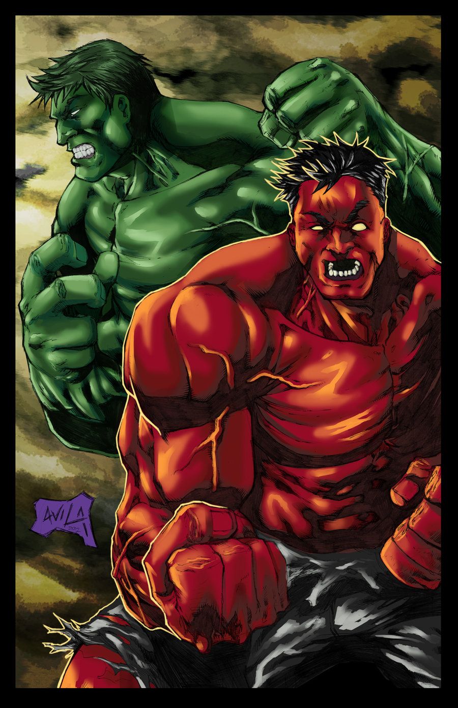 Red She Hulk Hentai cums justporno