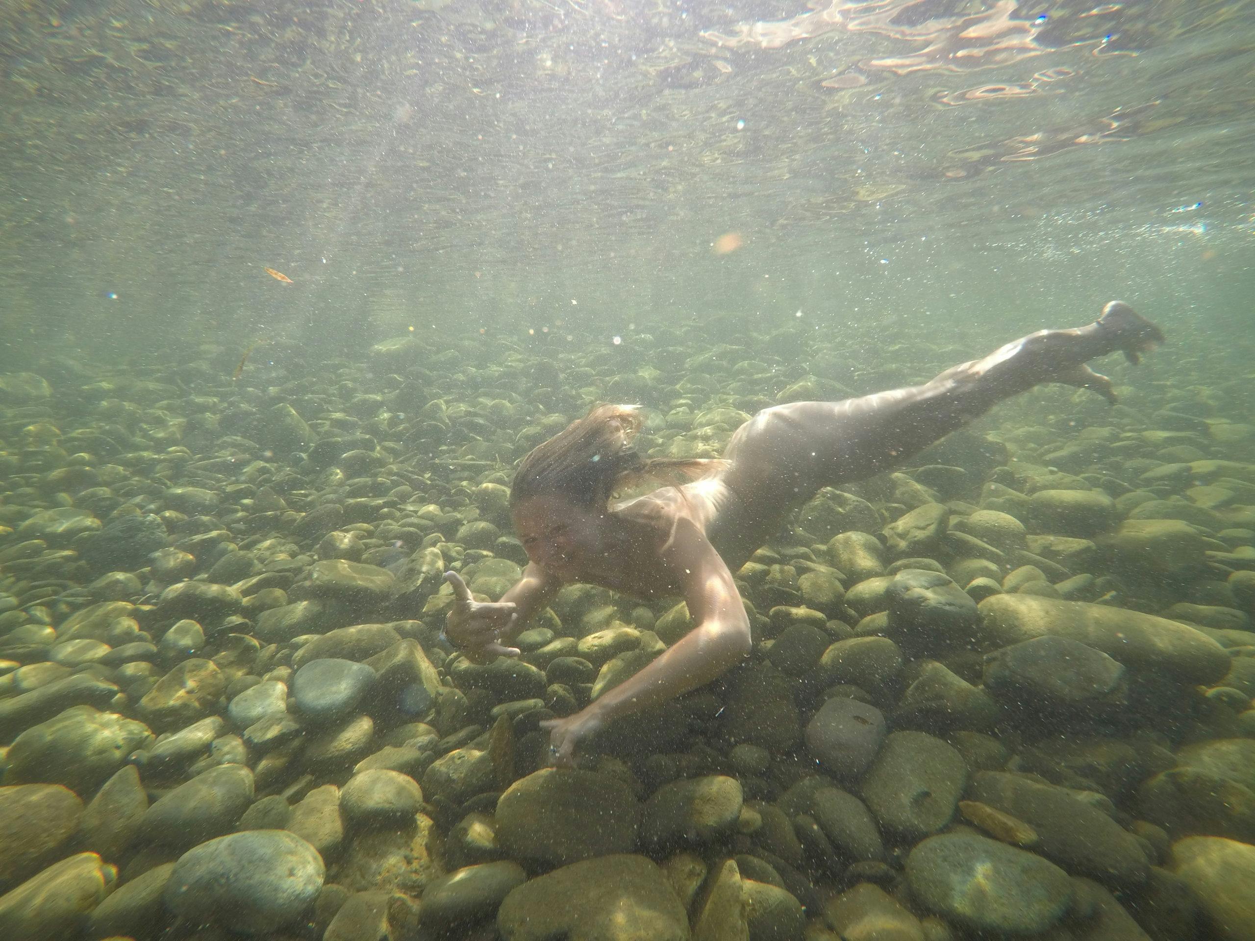 skinny dipping in lake