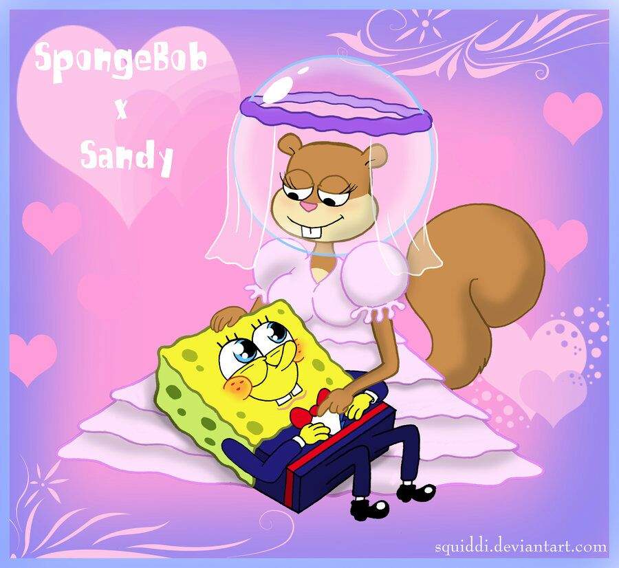damarius carter recommends spongebob and sandy wedding pic