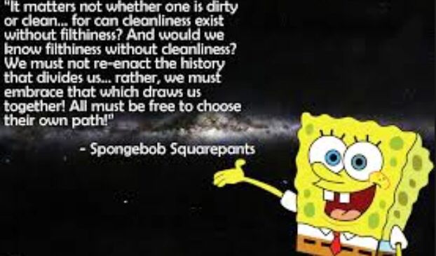 spongebob clean vs dirty