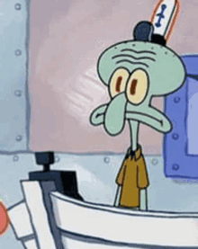angela dempster share squidward banging his head gif photos