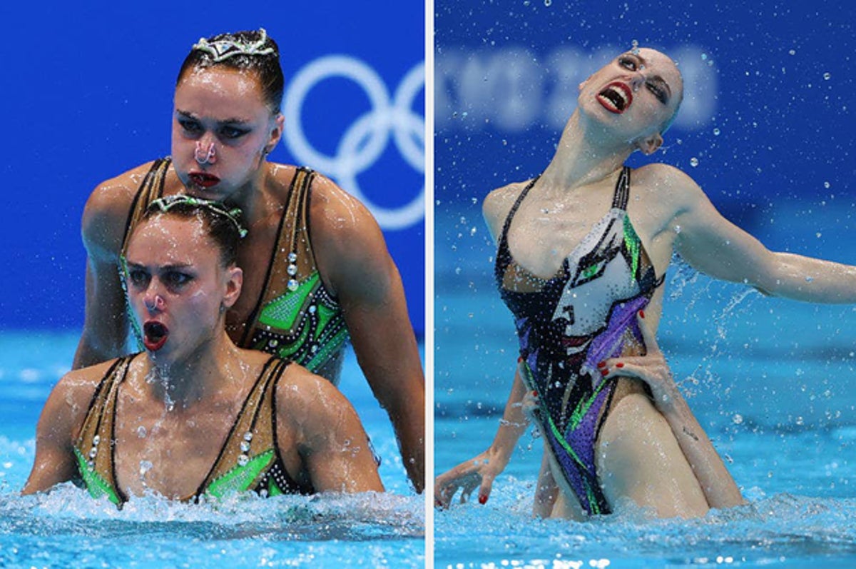 synchronized swimmers wardrobe malfunction
