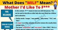 bethany mottram recommends wat does milf mean pic